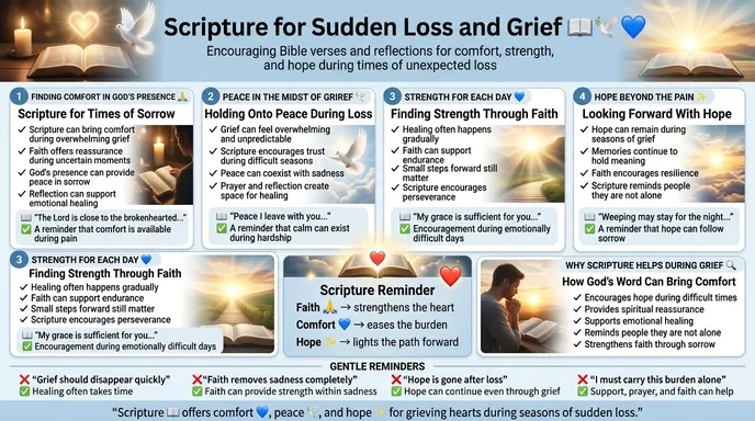 📖 Scripture for Sudden Loss and Grief