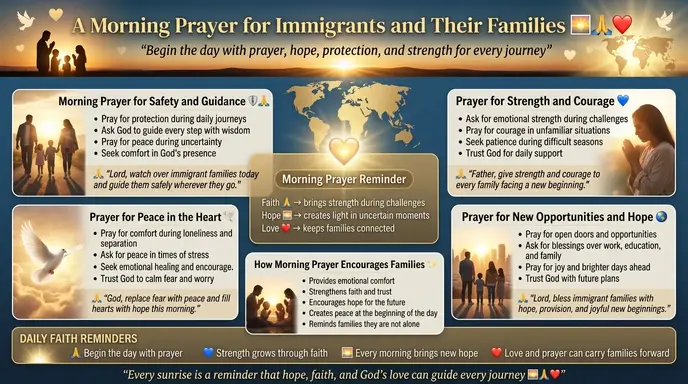 A Morning Prayer for Immigrants and Their Families