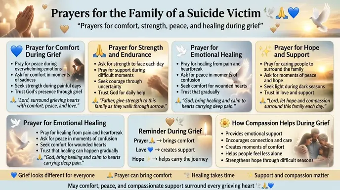 prayers for family of suicide victim