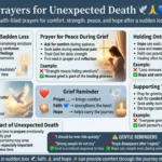 prayers for unexpected death