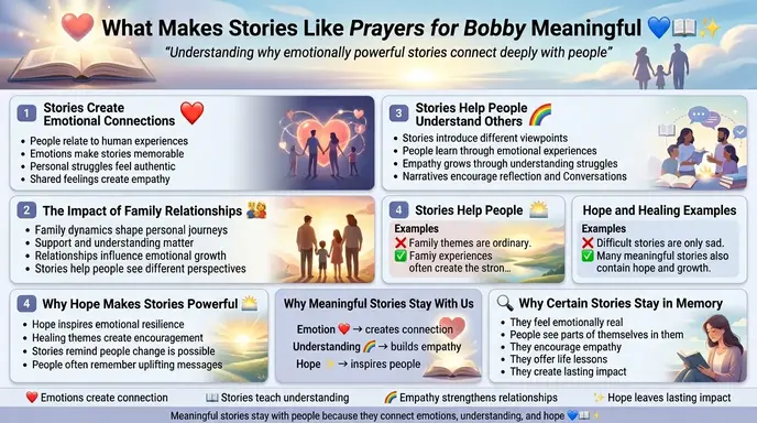What Makes Stories Like Prayers for Bobby Meaningful?