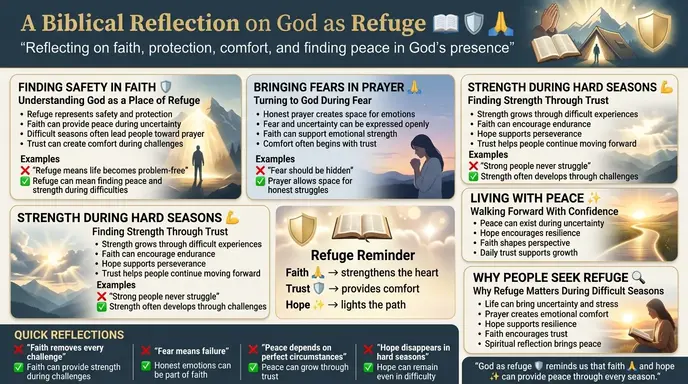 📖 A Biblical Reflection on God as Refuge