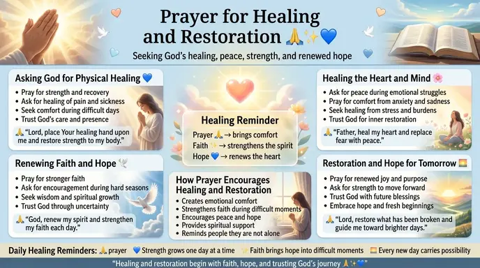 🙏 Prayer for Healing and Restoration