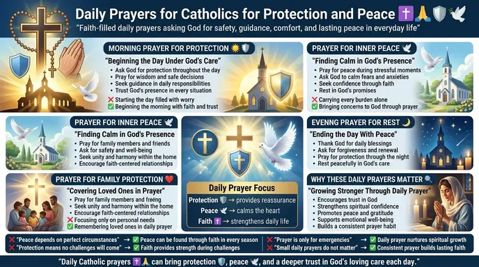 Daily Prayers for Catholic for Protection and Peace