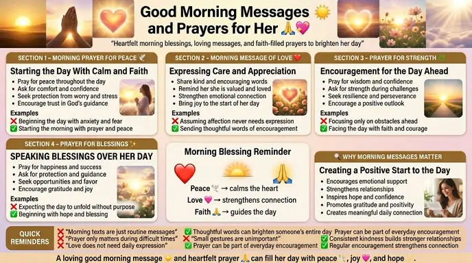 good morning messages and prayers for her