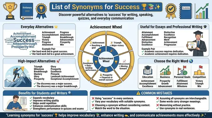 List of Synonyms for Success 