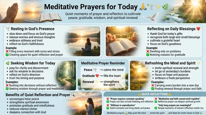 meditative prayers for today