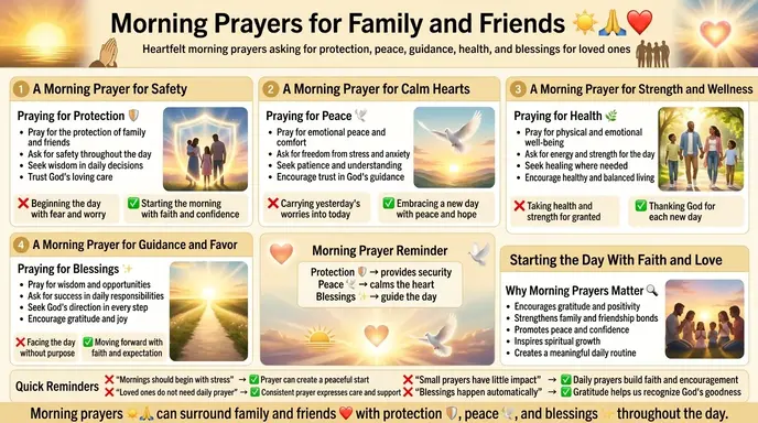 morning prayers for family and friends