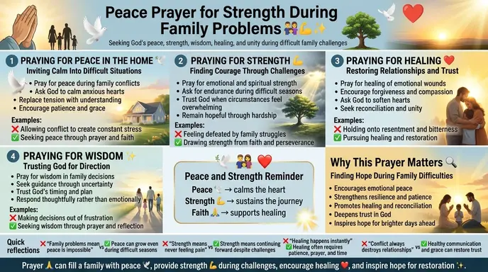 Peace Prayer for Strength During Family Problems