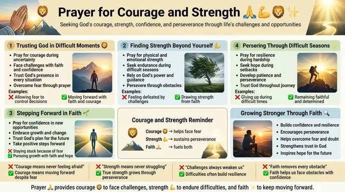 Prayer for Courage and Strength