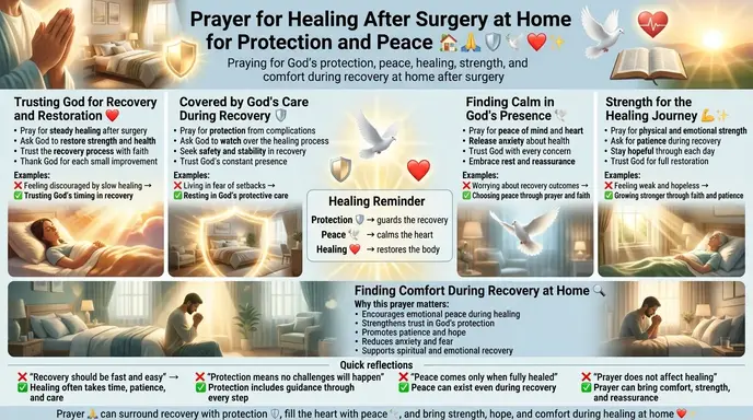 Prayer for Healing After Surgery at Home for Protection and Peace