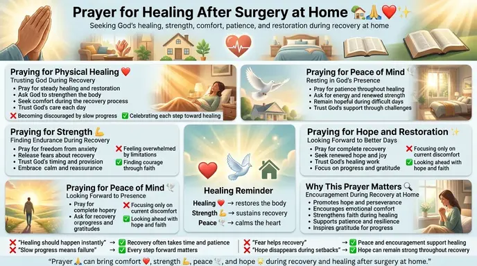 prayer for healing after surgery at home