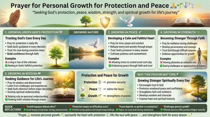 Prayer for Personal Growth for Protection and Peace