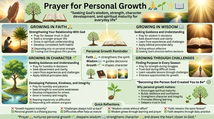 prayer for personal growth