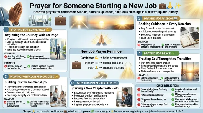 prayer for someone starting a new job