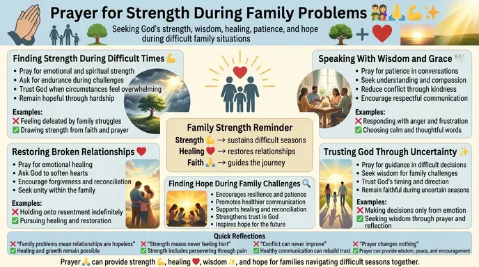 prayer for strength during family problems