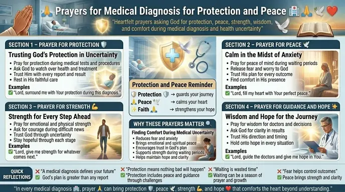 Prayers for Medical Diagnosis for Protection and Peace