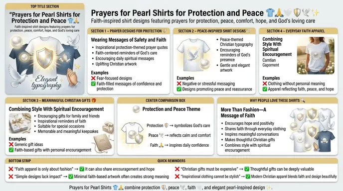 Prayers for Pearl Shirts for Protection and Peace
