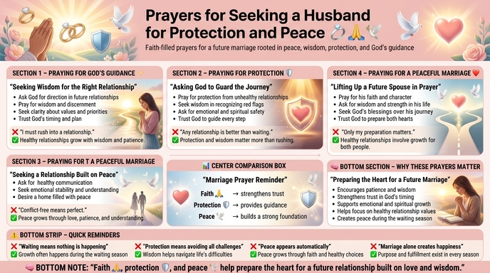 Prayers for Seeking a Husband for Protection and Peace