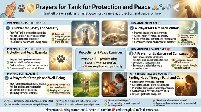 Prayers for Tank for Protection and Peace