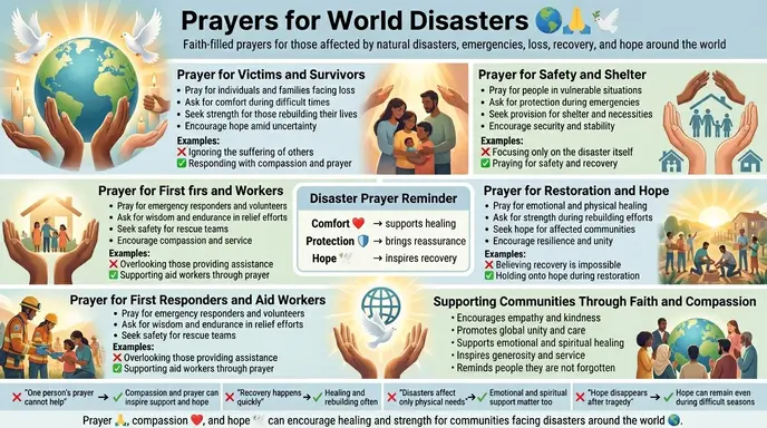 prayers for world disasters