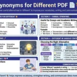 synonyms for different pdf
