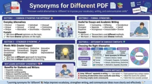 synonyms for different pdf