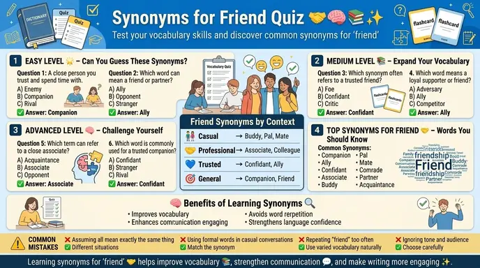 synonyms for friend quiz