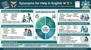 synonyms for help in english