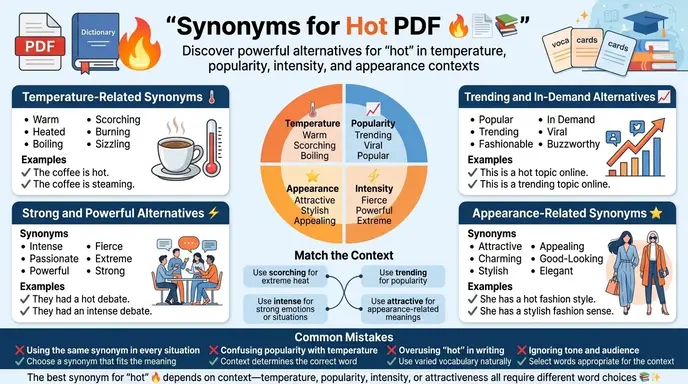 Synonyms for Hot PDF