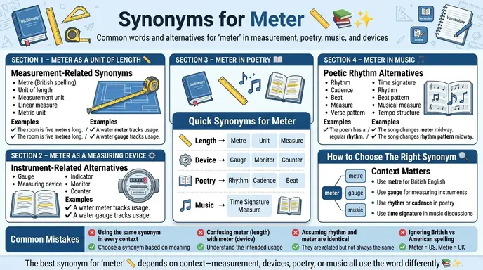 synonyms for meter