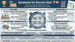 Synonyms for Success Quiz