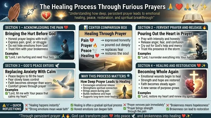 The Healing Process Through Furious Prayers