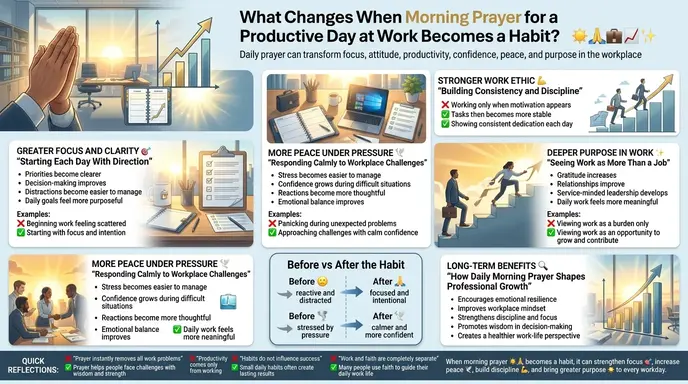 What Changes When Morning Prayer for a Productive Day at Work Becomes a Habit