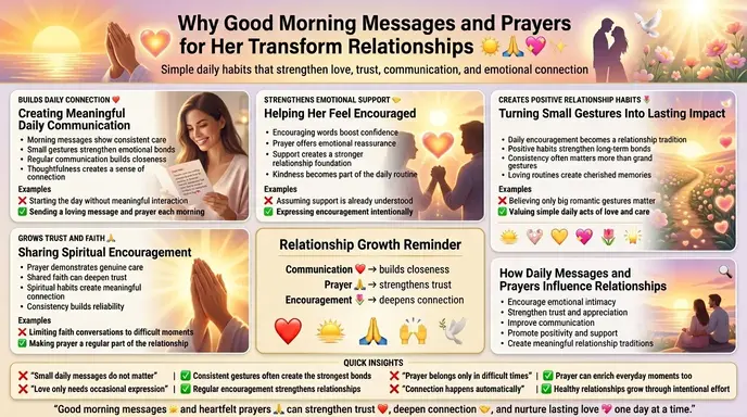 Why Good Morning Messages and Prayers for Her Transform Relationships