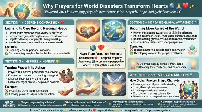 Why Prayers for World Disasters Transform Hearts