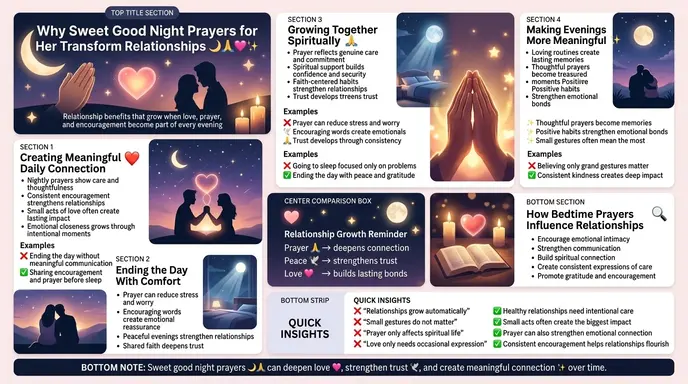 Why Sweet Good Night Prayers for Her Transform Relationships