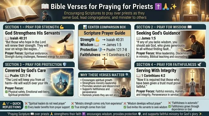 📖 Bible Verses for Praying for Priests