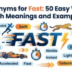 Synonyms for fast