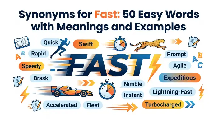 Synonyms for fast