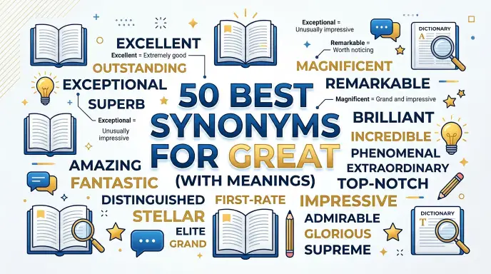 Synonyms for Great in English