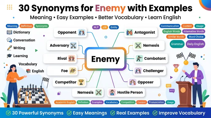 synonyms for enemy examples