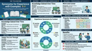 synonyms for experience examples