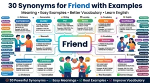 synonyms for friend examples