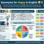 synonyms for happy in english