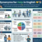synonyms for help in english