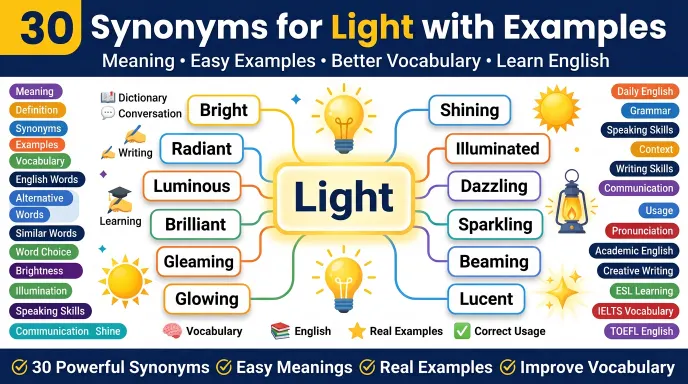 synonyms for light examples