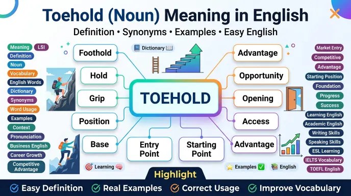 Toehold (Noun)